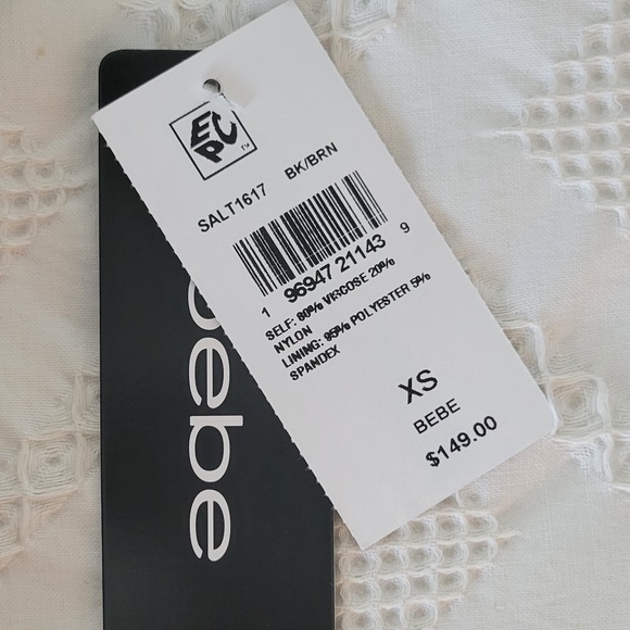 *New with Tags!* bebe XS Floral-Print Tie-Front Midi Dress - Picture 4 of 5